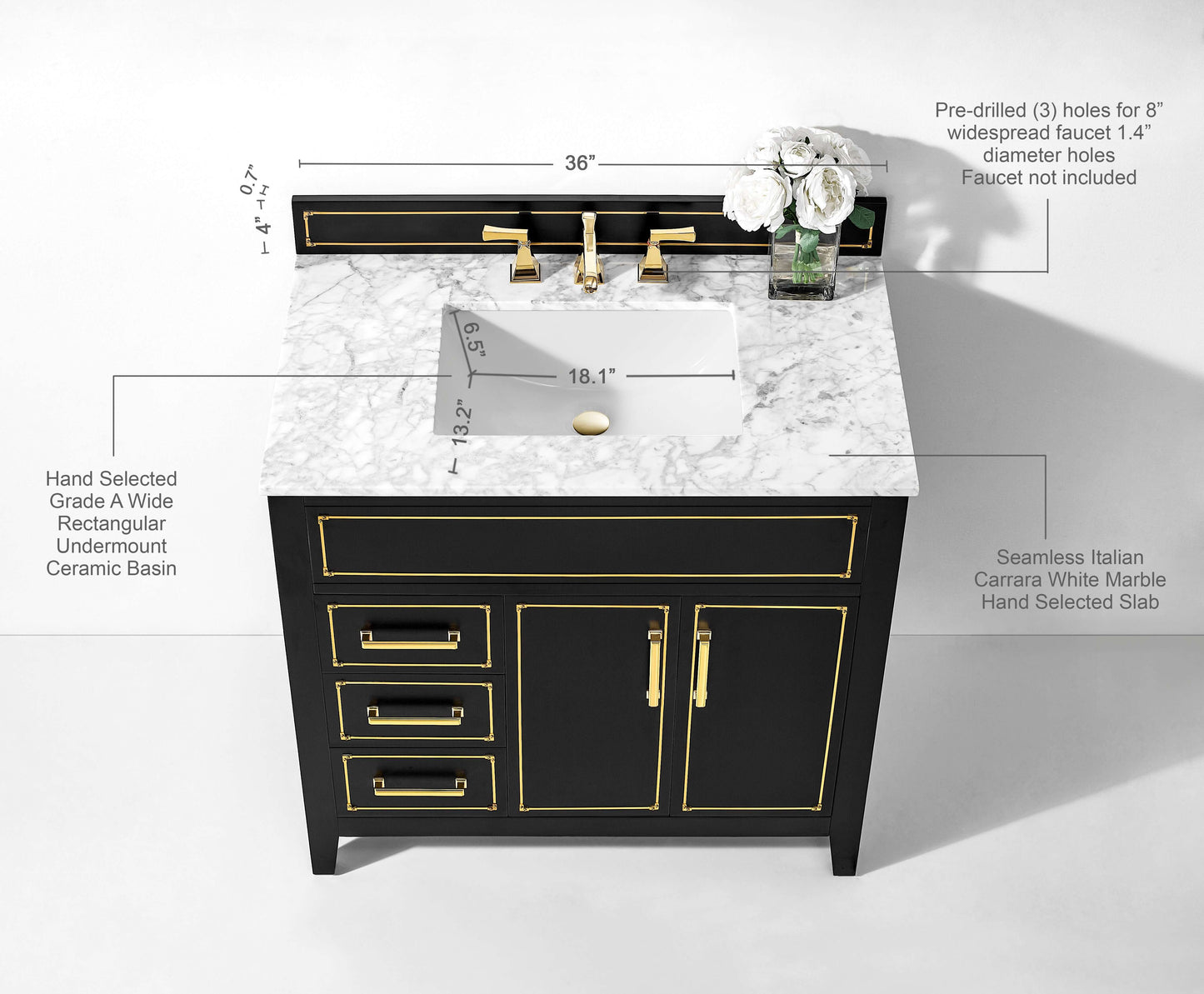 Aspen 36" Bath Vanity Set