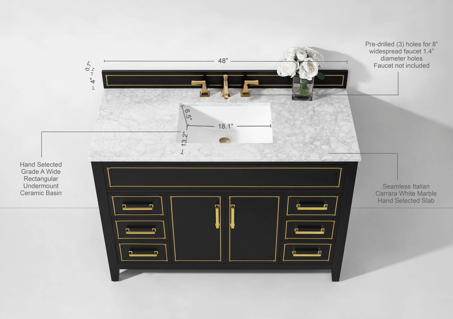 Aspen 48" Bath Vanity Set