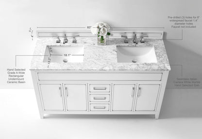 Aspen 60" Bath Vanity Set