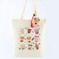 Boba Tea Tote Bag – Cream Canvas with Keychain & Enamel Pin