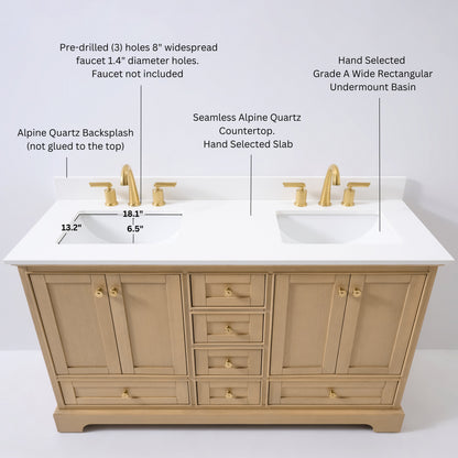 Audrey 66" Bath Vanity Set