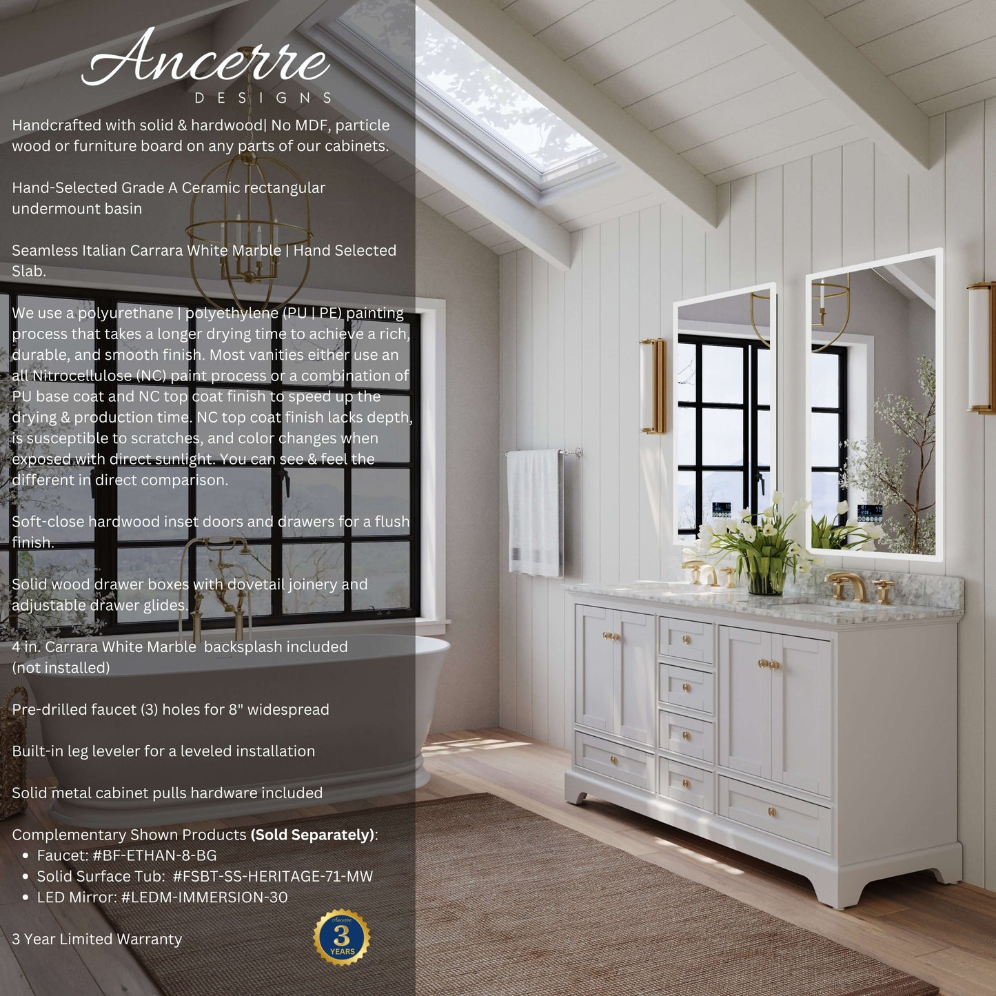 Audrey 60" Bath Vanity Set