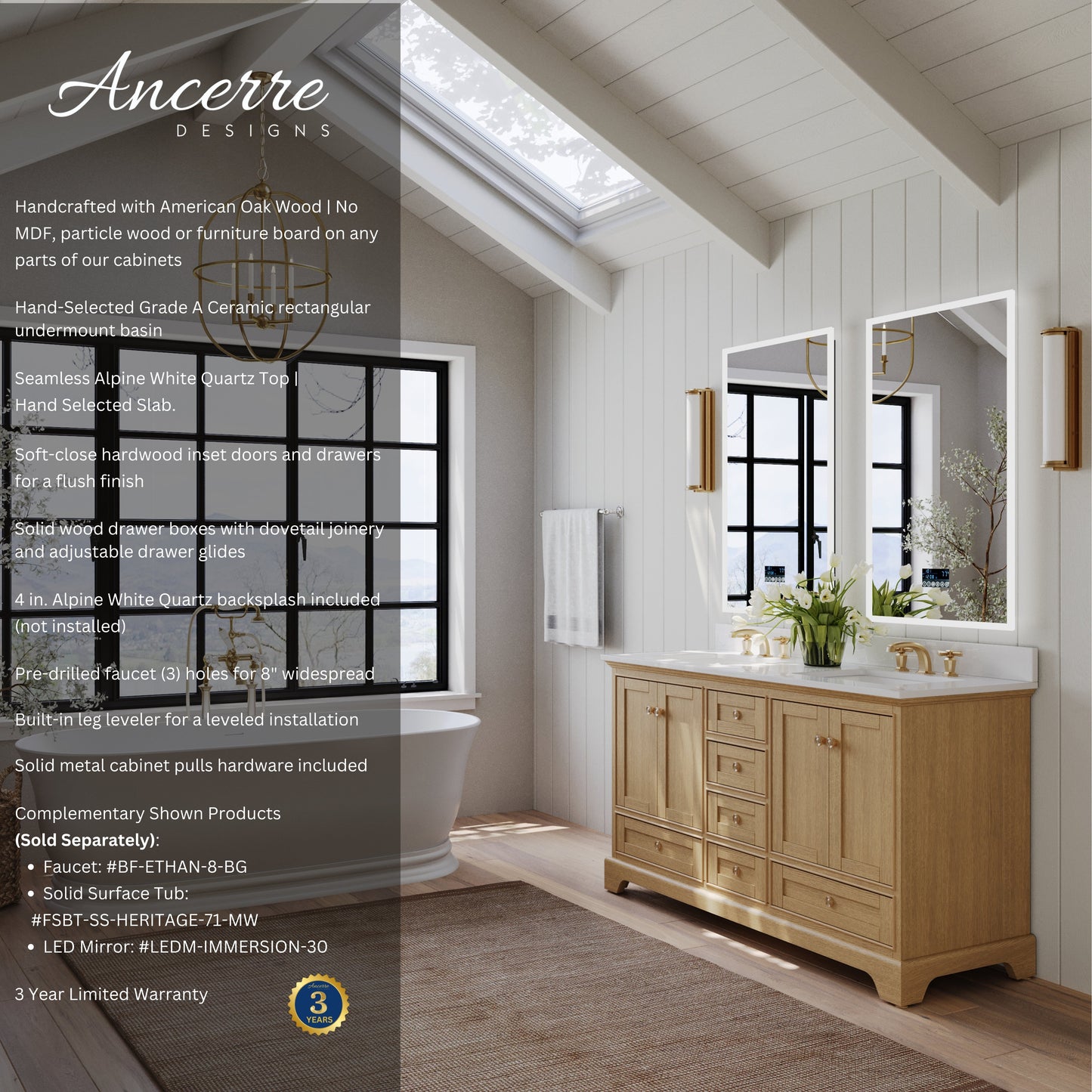 Audrey 66" Bath Vanity Set