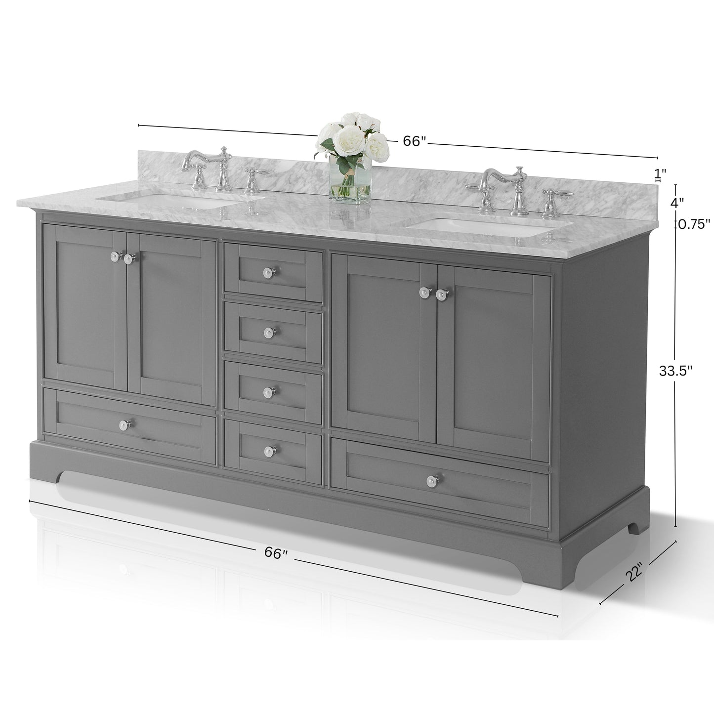 Audrey 66" Bath Vanity Set