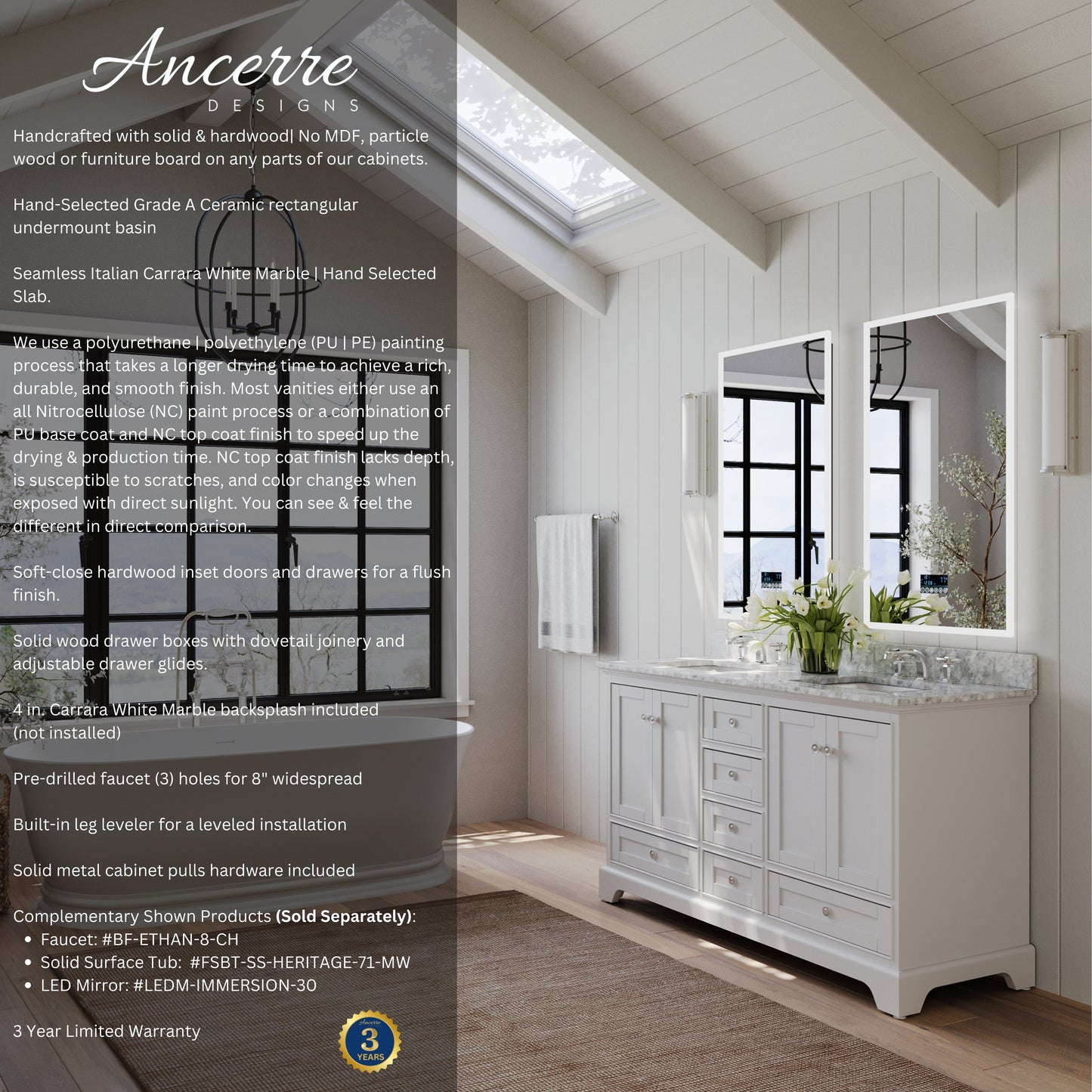 Audrey 66" Bath Vanity Set