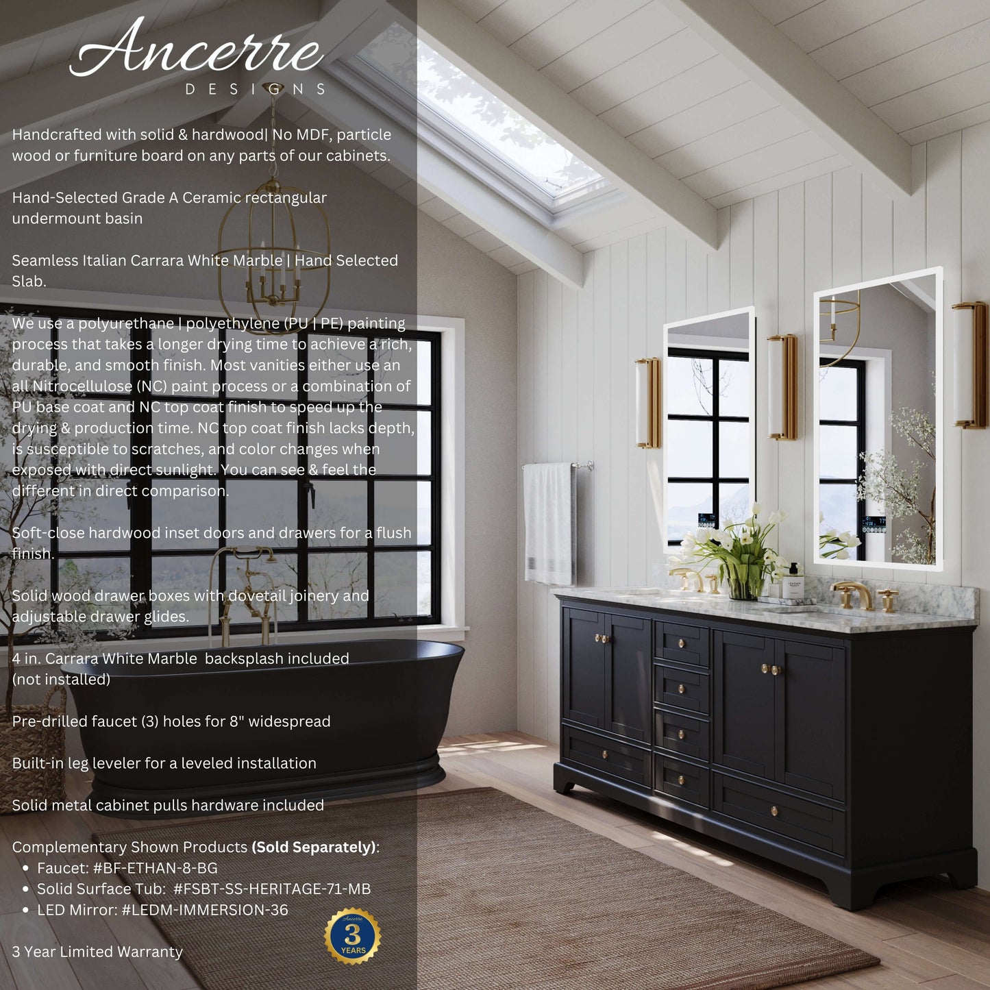 Audrey 72" Bath Vanity Set