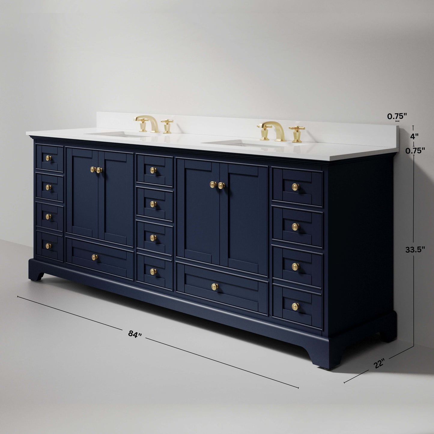Audrey 84" Bath Vanity Set