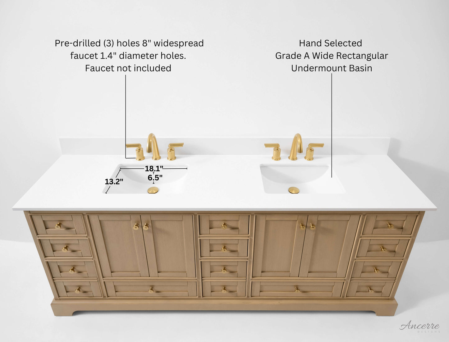 Audrey 84" Bath Vanity Set