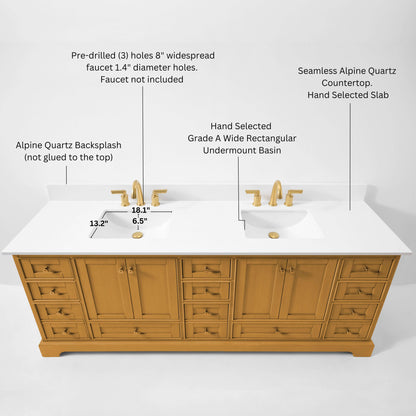 Audrey 84" Bath Vanity Set