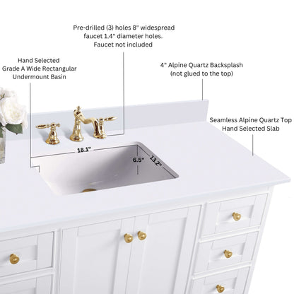 Audrey 84" Bath Vanity Set