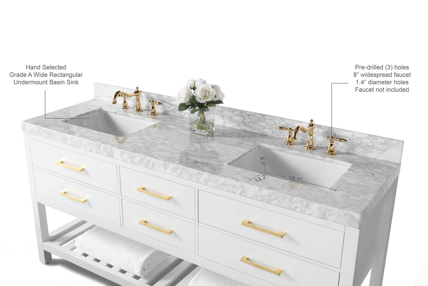 Elizabeth 72" Bath Vanity Set