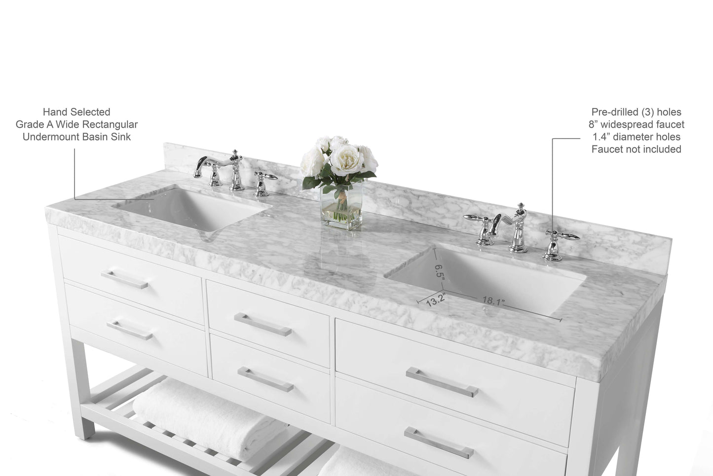 Elizabeth 72" Bath Vanity Set