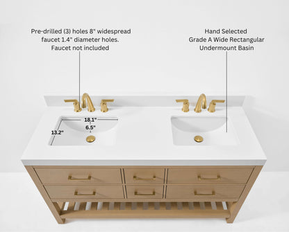 Elizabeth 60" Bath Vanity Set