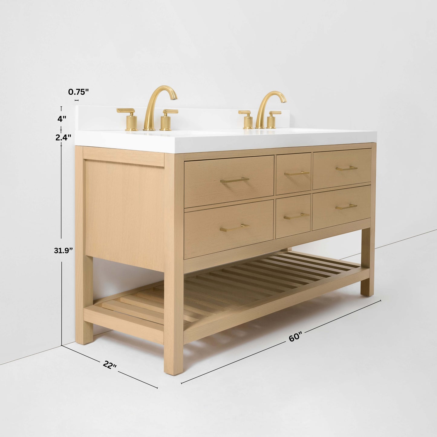 Elizabeth 60" Bath Vanity Set