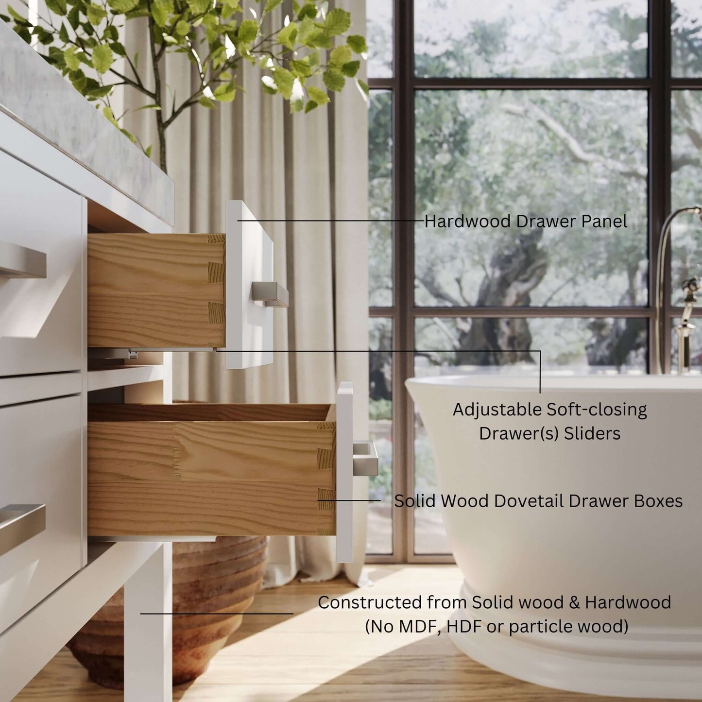 Elizabeth 60" Bath Vanity Set