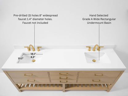 Elizabeth 84" Bath Vanity Set
