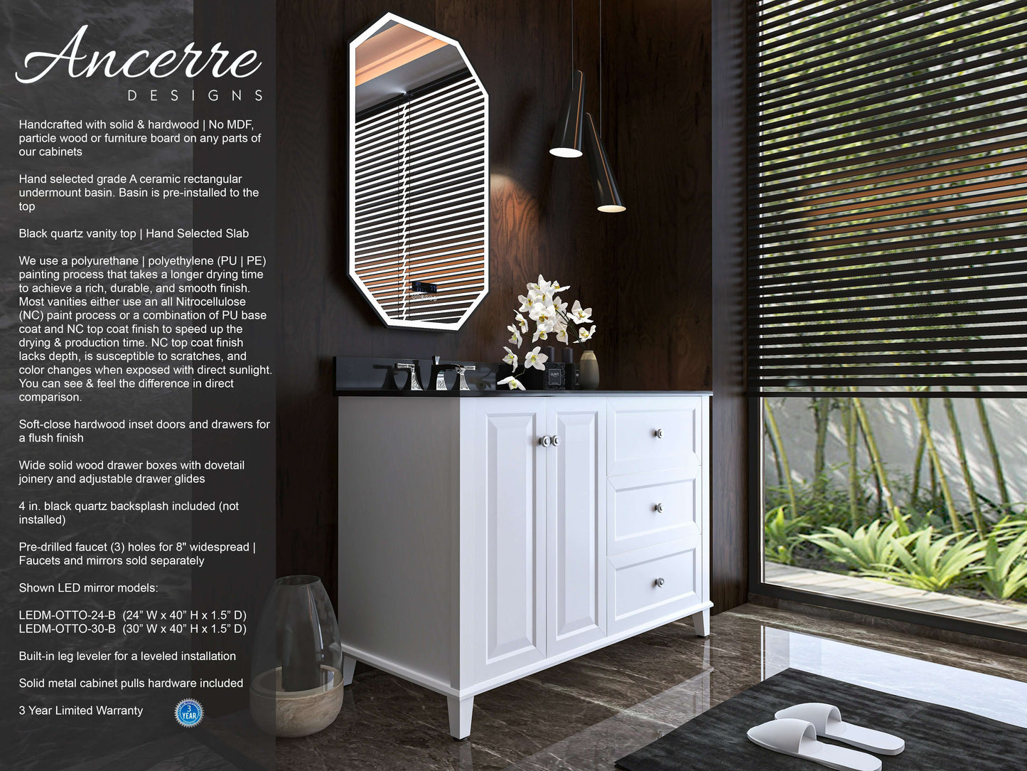 Hannah 42"  Bath Vanity Set