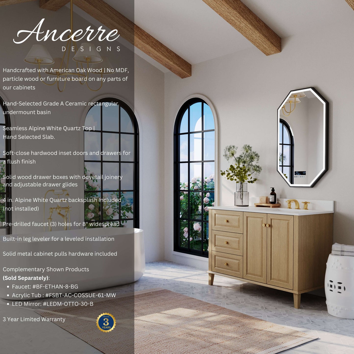 Hannah 48"  Bath Vanity Set