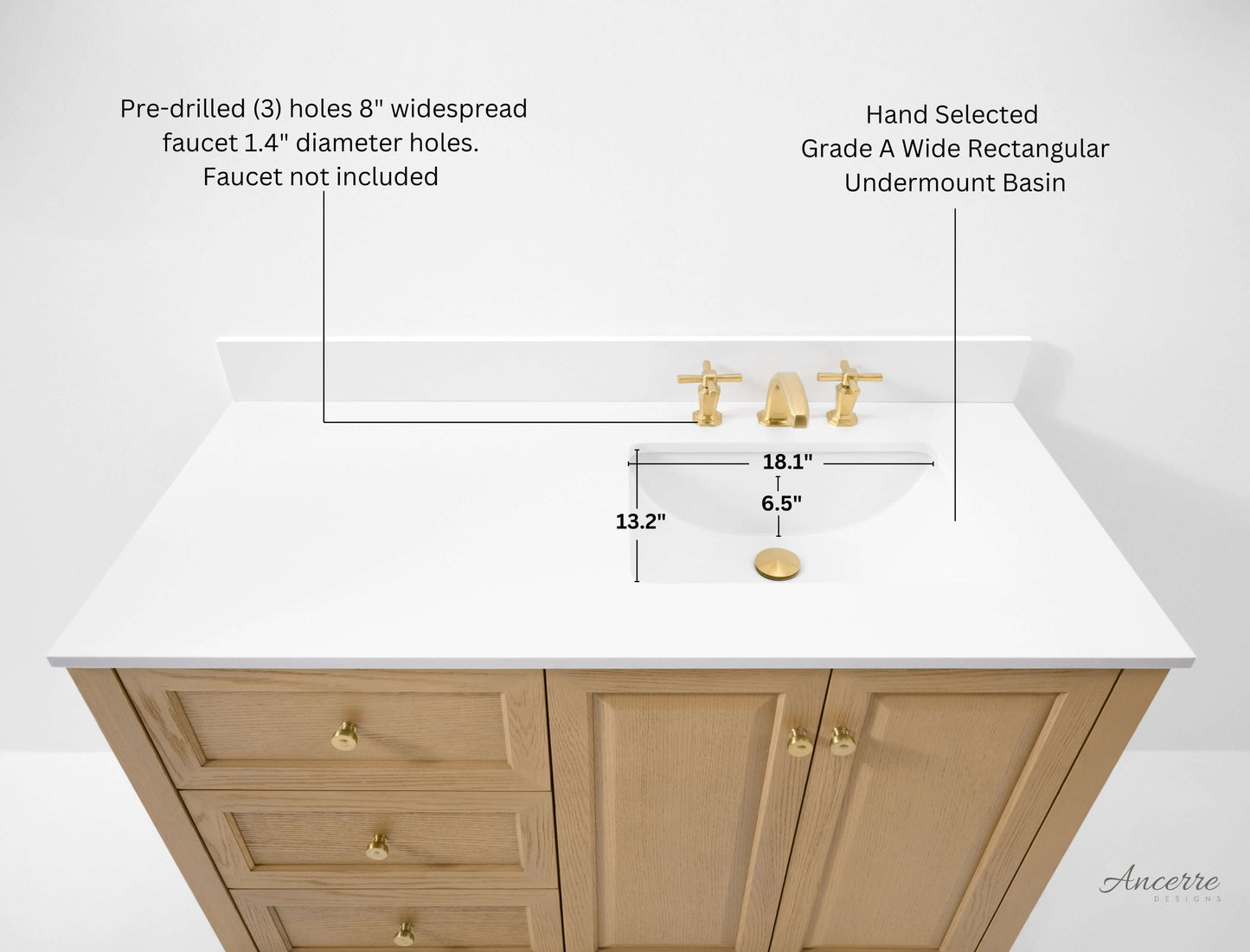 Hannah 42"  Bath Vanity Set