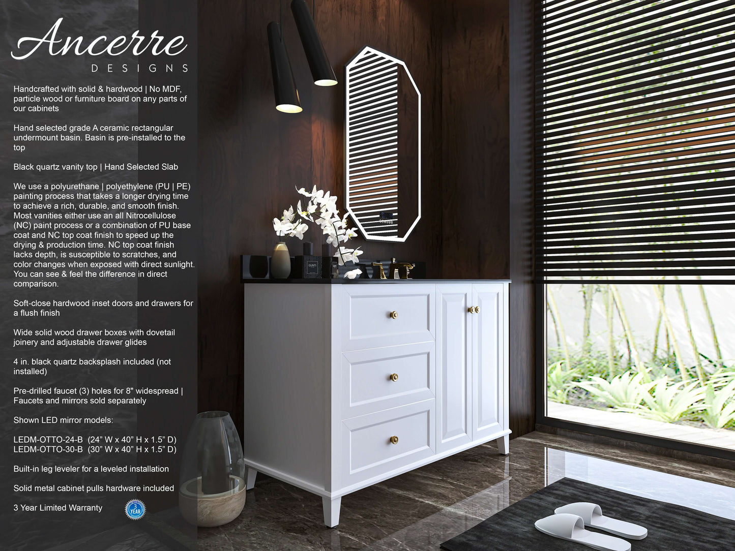 Hannah 42"  Bath Vanity Set