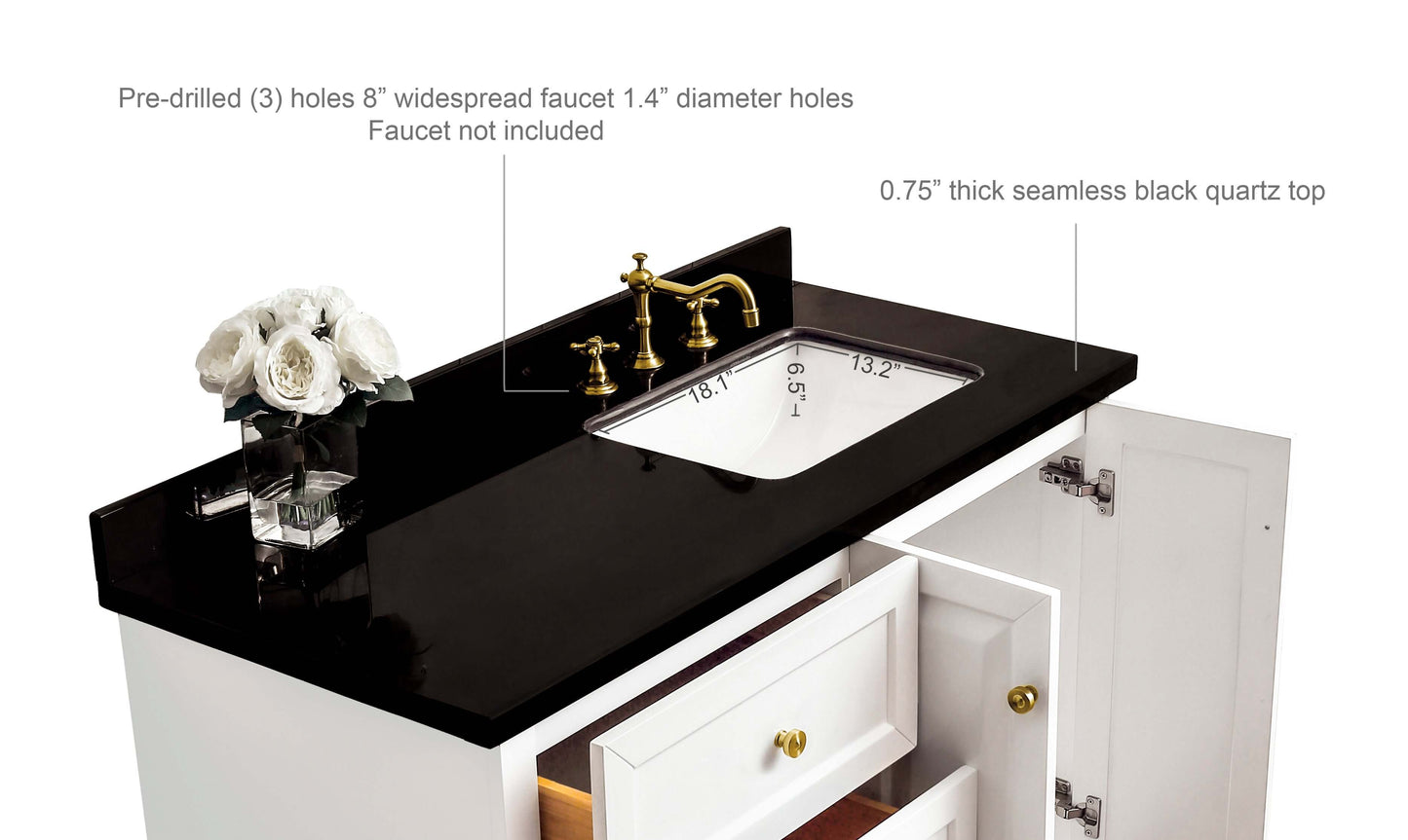 Hannah 48"  Bath Vanity Set