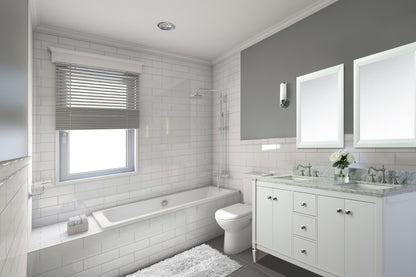 Kayleigh Bathroom Vanity with Sink and Carrara White Marble Top Cabinet Set
