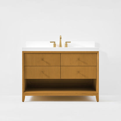 Momo Bathroom Vanity Collection in Sienna Finish