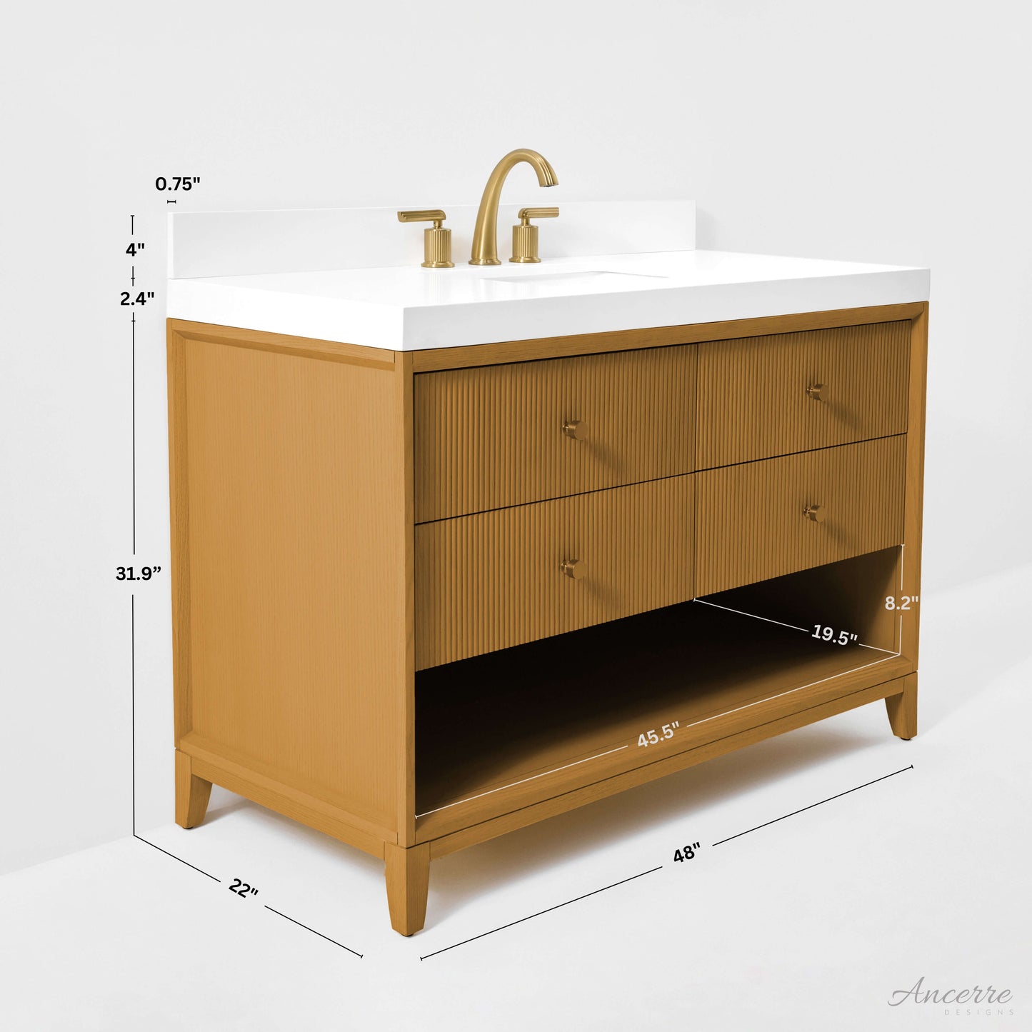Momo Bathroom Vanity Collection in Sienna Finish