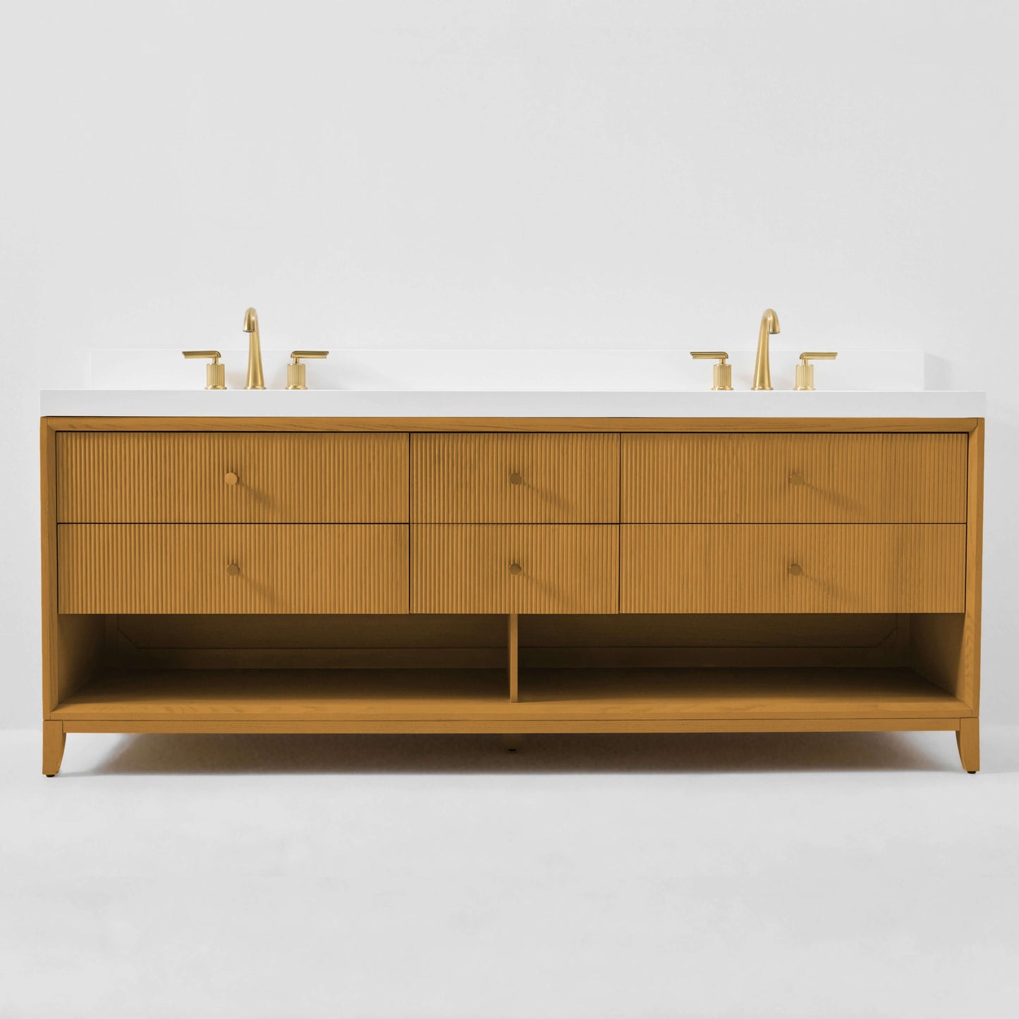 Momo Bathroom Vanity Collection in Sienna Finish