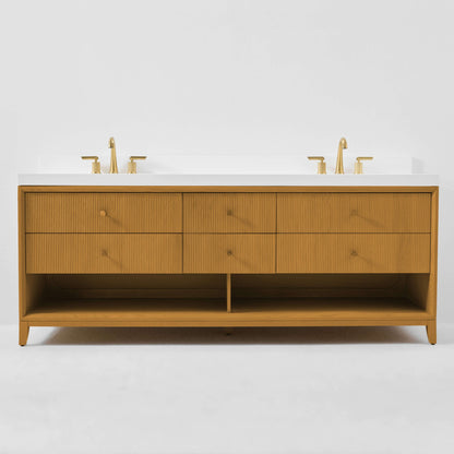Momo Bathroom Vanity Collection in Sienna Finish