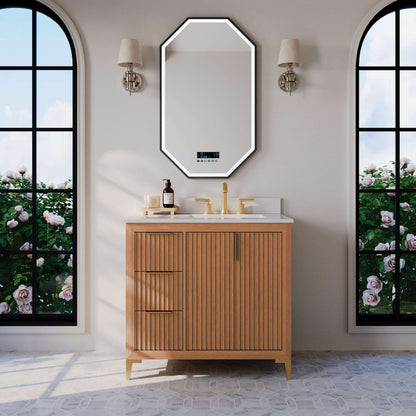 Turlington Bathroom Vanity Collection in Sienna Finish