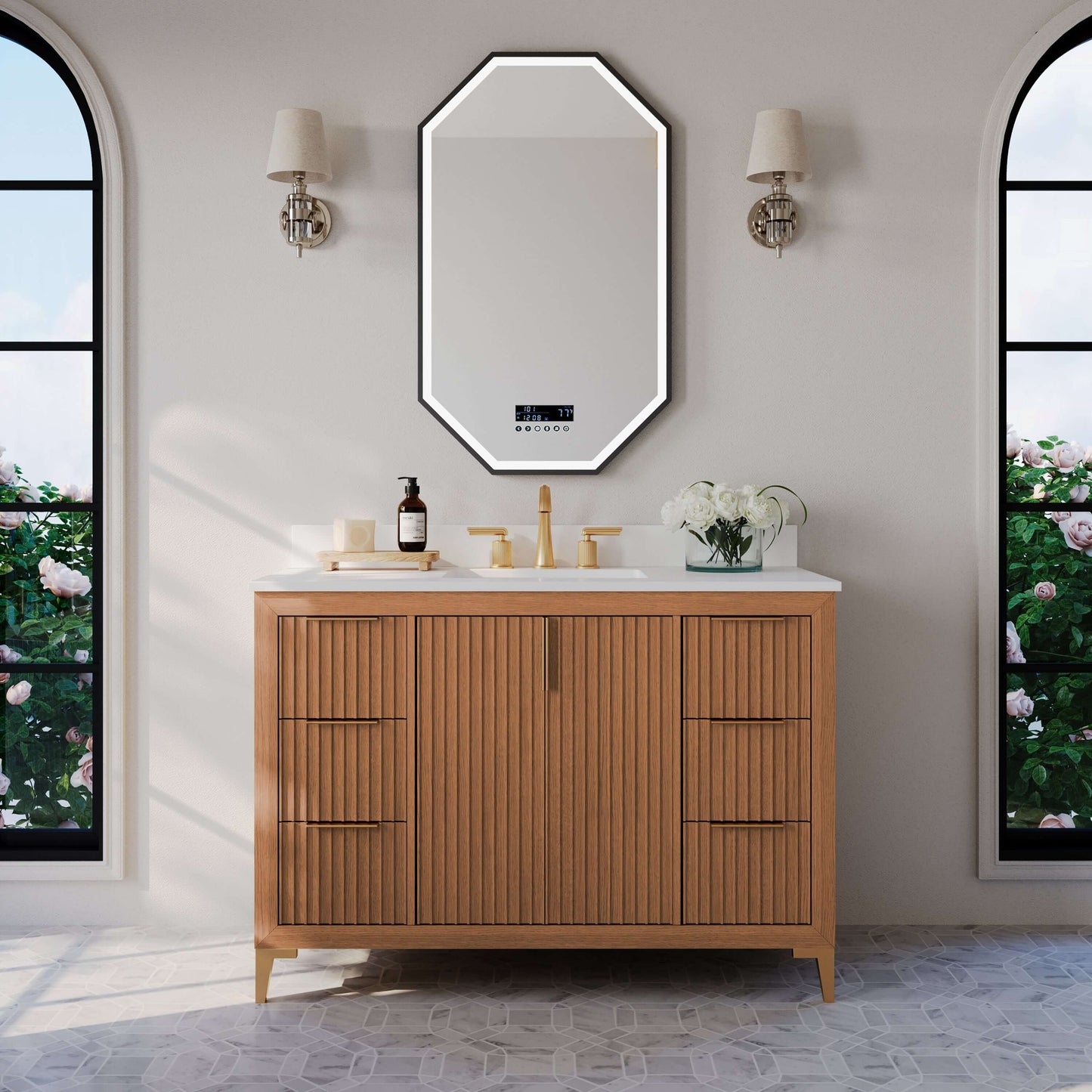 Turlington Bathroom Vanity Collection in Sienna Finish