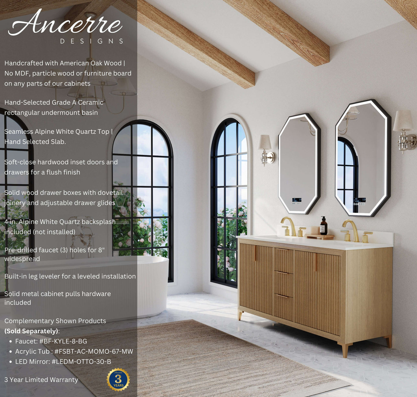 Turlington 60" Bath Vanity Set