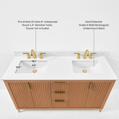 Turlington Bathroom Vanity Collection in Sienna Finish
