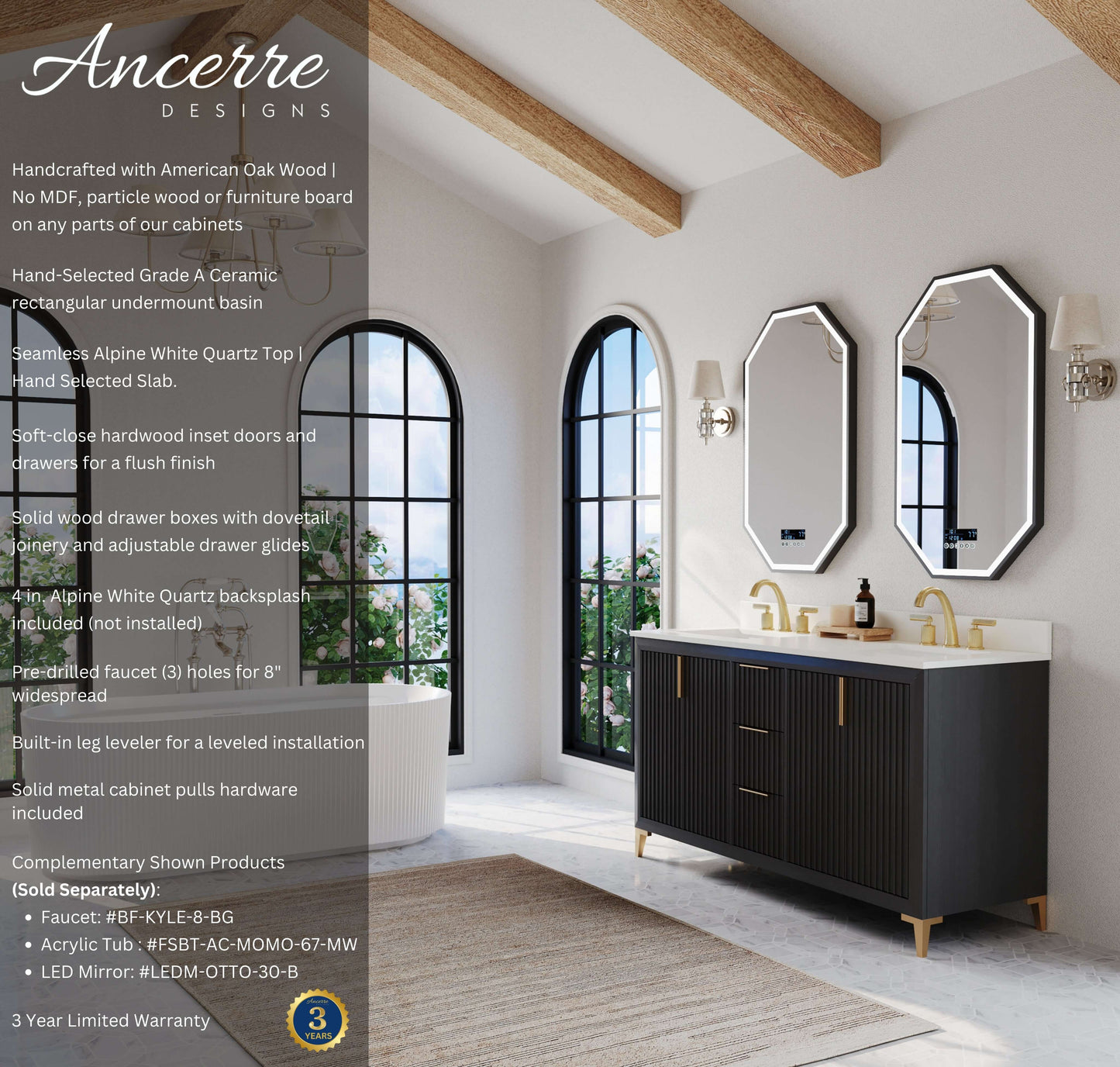 Turlington 60" Bath Vanity Set
