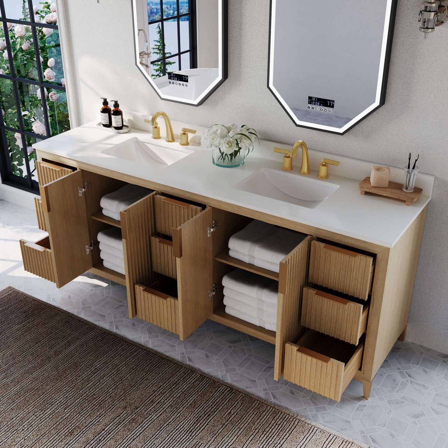 Turlington 84" Bath Vanity Set