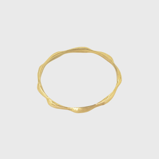 Sculptural Brass Bangle | Sema
