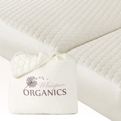 Organic Cotton Quilted Mattress Pad Protector
