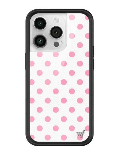 Polka Dot | White and Pink iPhone Case