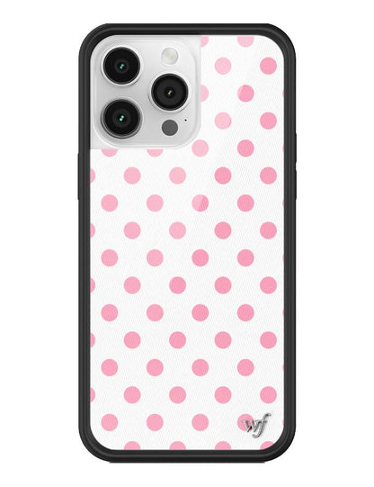 Polka Dot | White and Pink iPhone Case