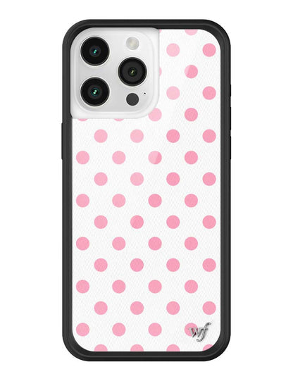 Polka Dot | White and Pink iPhone Case