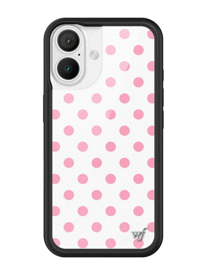 Polka Dot | White and Pink iPhone Case