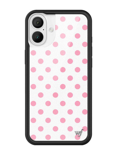 Polka Dot | White and Pink iPhone Case