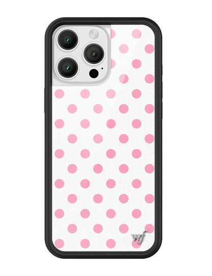 Polka Dot | White and Pink iPhone Case