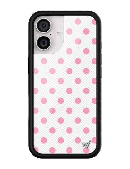 Polka Dot | White and Pink iPhone Case