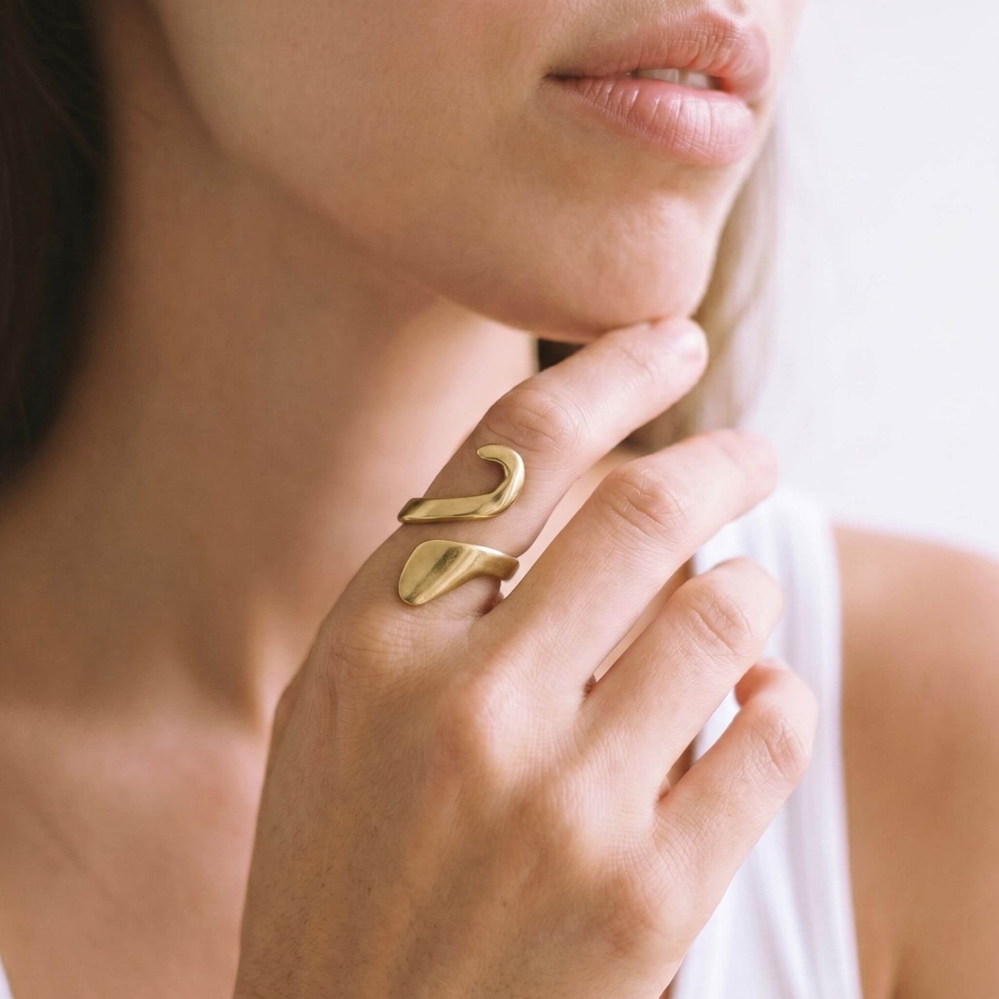 Petal Wrap Open Ring for Women | Kivuli