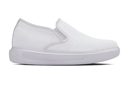 CALTO - X2782 - 2.8 Inches Taller (Super Light Grey/Grey Sole) - Lightweight Sneaker Loafers
