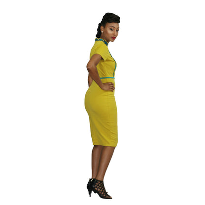 Dashiki Sequins Pencil Dress
