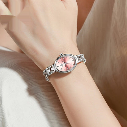 Affordable Luxury Quartz Watch With A Steel Bracelet For Women