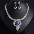 S925 Silver Snake-Themed Necklace with Diamond Accents